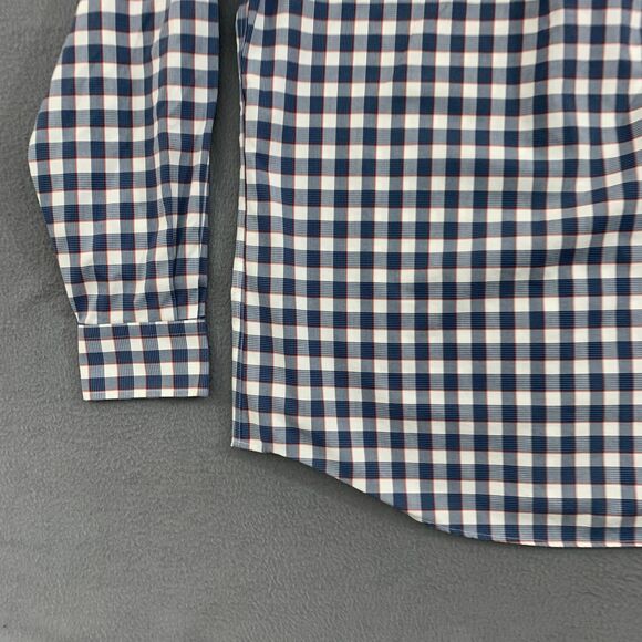 Jos. A.Bank Button Down Shirt Mens Medium Long Sleeve Tailored Fit Gingham Check - Picture 8 of 16